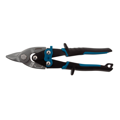 Ножницы по металлу "Piranha", 230 мм, прямой усиленный рез (Bulldog) сталь СrMo, двухкомпонентная рукоятка-ки Gross купить в Москве с доставкой по всей России | ProtosMarket.ru