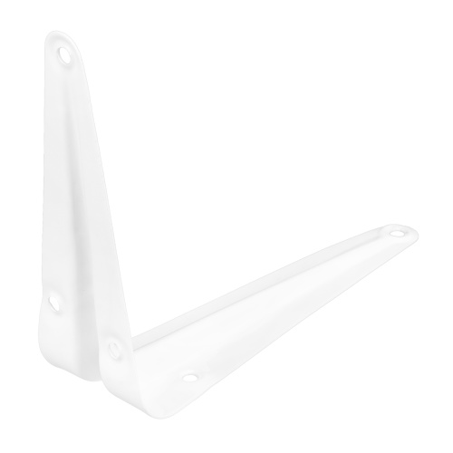 Кронштейн угловой с ребром, 100 х 125 мм, белый Сибртех купить в Москве с доставкой по всей России | ProtosMarket.ru