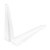 Кронштейн угловой с ребром, 100 х 125 мм, белый Сибртех купить в Москве с доставкой по всей России | ProtosMarket.ru