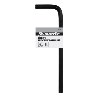 Ключ имбусовый HEX, 6 мм, CrV Matrix купить в Москве с доставкой по всей России | ProtosMarket.ru