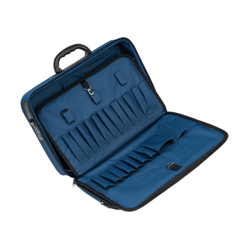 Кейс монтера, 470х340х110 мм, 25 карманов, наплечный ремень Сибртех купить в Москве с доставкой по всей России | ProtosMarket.ru