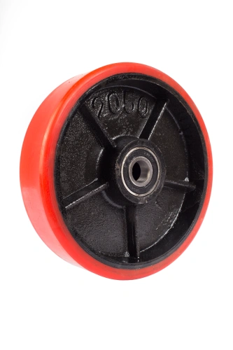 Колесо полиуретан 200х50 мм с подшипником для тележек гидравлических BF/WB/RHP/BFS купить в Москве с доставкой по всей России | ProtosMarket.ru