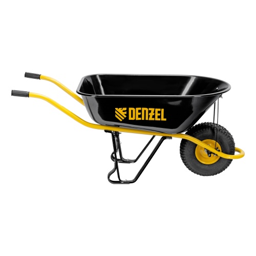 Тачка строительная, усиленная, объем 130 л, 230 кг, колесо 15х6.00-6 Denzel купить в Москве с доставкой по всей России | ProtosMarket.ru