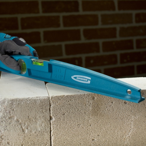 Уровень литой, 500 мм, 2 глазка Gross купить в Москве с доставкой по всей России | ProtosMarket.ru