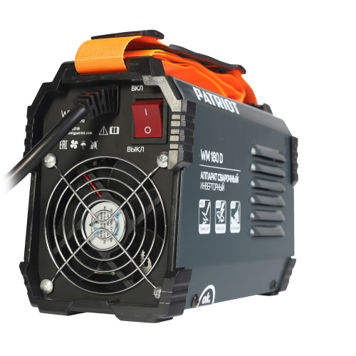 Аппарат сварочный инверторный PATRIOT WM180D MMA, входное напряжение: 1ф,140-240В; сварочный ток макс: 180A; ПВ при макс. токе: 70%, дисплей, ARC FORCE, ANTI STICK, HOT START купить в Москве с доставкой по всей России | ProtosMarket.ru