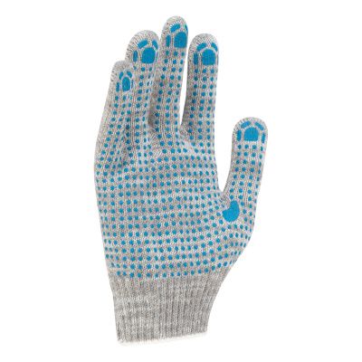 Перчатки трикотажные, с ПВХ точкой, 5 пар в упаковке, 10 класс купить в Москве с доставкой по всей России | ProtosMarket.ru
