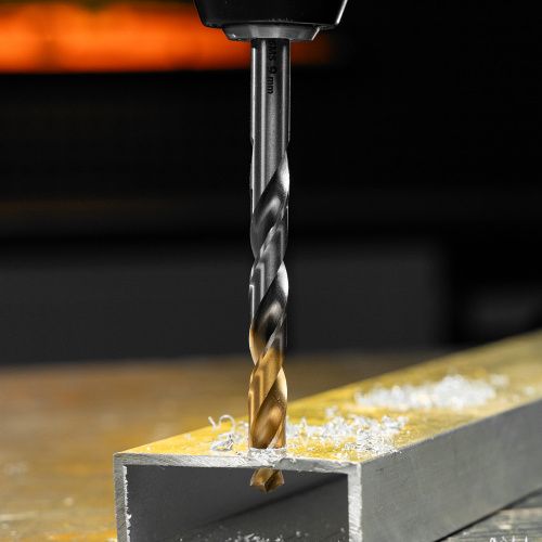 Сверло спиральное по металлу 9 x 125 мм, Р6М5, Golden Tip  Denzel купить в Москве с доставкой по всей России | ProtosMarket.ru