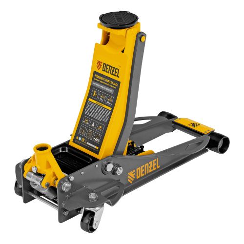 Домкрат гидравлический подкатной, 3 т, 75-500 мм, быстрый подъем, низкий подхват, проф. Denzel купить в Москве с доставкой по всей России | ProtosMarket.ru