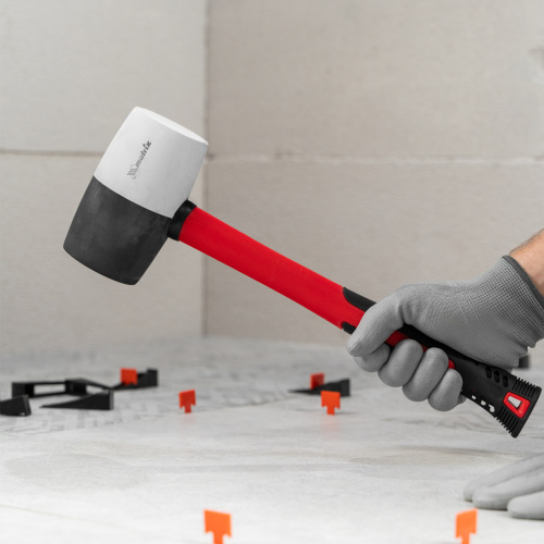 Киянка резиновая, 910 г, черно-белая резина, фибергласовая рукоятка Matrix купить в Москве с доставкой по всей России | ProtosMarket.ru