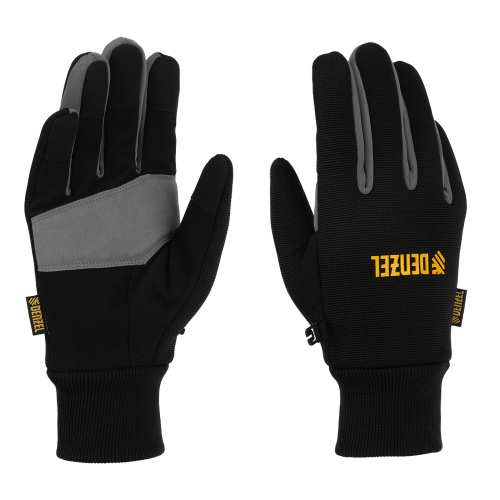 Перчатки универсальные, двойные, работа с сенсорным экраном, вязаная манжета, размер 8 Denzel купить в Москве с доставкой по всей России | ProtosMarket.ru