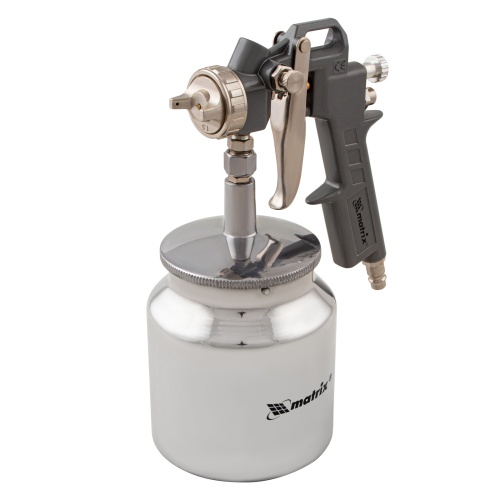 Набор пневмоинструмента, 5 предметов, быстросъемное соединение, краскораспылитель с нижним бачком// Matrix купить в Москве с доставкой по всей России | ProtosMarket.ru