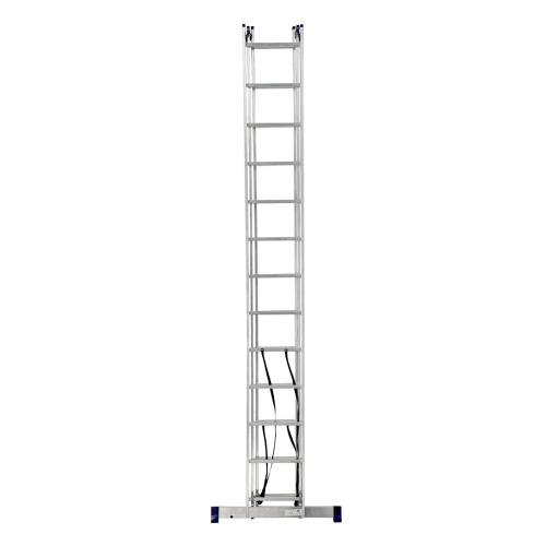 Лестница, 3 х 13 ступеней, алюминиевая, трехсекционная, Сибртех купить в Москве с доставкой по всей России | ProtosMarket.ru