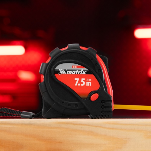 Рулетка Status Magnet 3 fixations,7,5 м х 25 мм,обрезиненный корпус,зацеп с магнитом Matrix купить в Москве с доставкой по всей России | ProtosMarket.ru