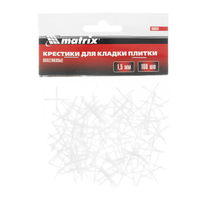 Крестики, 1.5 мм, для кладки плитки, 100 шт Matrix купить в Москве с доставкой по всей России | ProtosMarket.ru