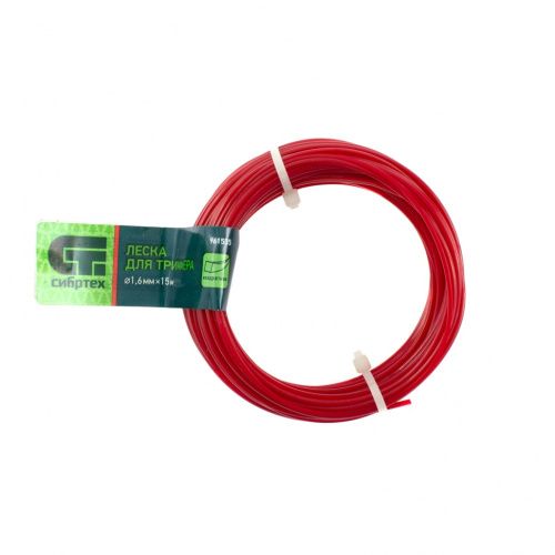 Леска для триммера квадратная, 1.6 мм х 15 м, Сибртех купить в Москве с доставкой по всей России | ProtosMarket.ru