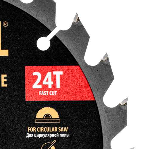 Пильный диск по дереву ф190 х 20 мм, 24 зубьев Denzel купить в Москве с доставкой по всей России | ProtosMarket.ru