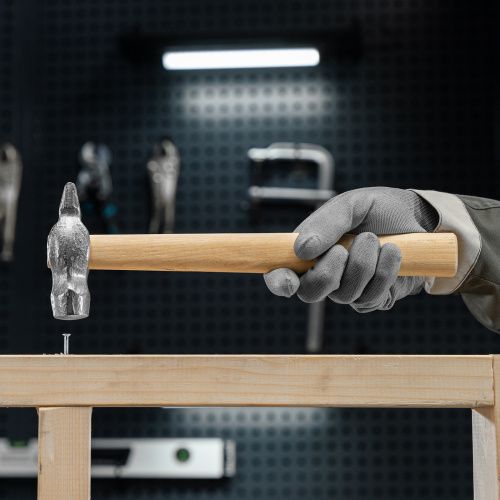 Молоток слесарный, 500 г, круглый боек, деревянная рукоятка купить в Москве с доставкой по всей России | ProtosMarket.ru