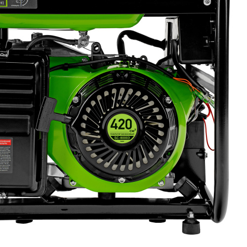 Генератор бензиновый БС-8000Э, 6,6 кВт, 230В, четырехтактный, 25 л, электростартер Сибртех купить в Москве с доставкой по всей России | ProtosMarket.ru