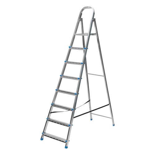 Стремянка, 8 ступеней, стальная, оцинкованная Сибртех купить в Москве с доставкой по всей России | ProtosMarket.ru