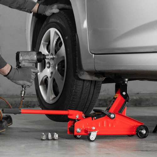 Домкрат гидравлический подкатной, 2 т, h подъема 140-285 мм, в пластиковом кейсе, compact Sparta по ценам производителя в Москве с доставкой по всей России