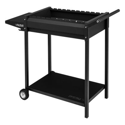 Мангал сварной на колесах, 662 х 390 х 152/805 мм, сталь 2 мм, кочерга в комплекте, Camping Palisad купить в Москве с доставкой по всей России | ProtosMarket.ru