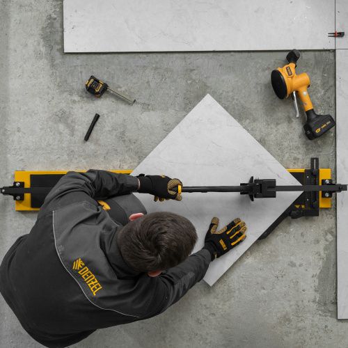 Плиткорез рельсовый 1200х16мм, каретка на подш., стальная станина, усил. рукоятка-пенал Denzel купить в Москве с доставкой по всей России | ProtosMarket.ru