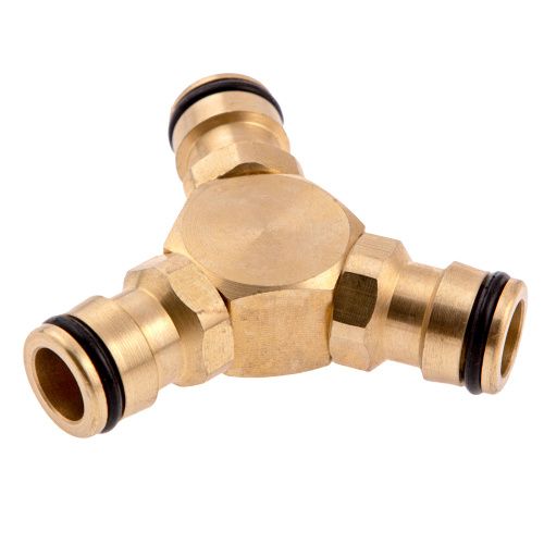 Тройник для разветвления или соединения, штуцерный, латунный Palisad купить в Москве с доставкой по всей России | ProtosMarket.ru