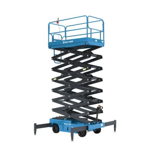 Подъемник самоходный электрический ножничный ведомый SKYER SPF1105 купить в Москве с доставкой по всей России | ProtosMarket.ru