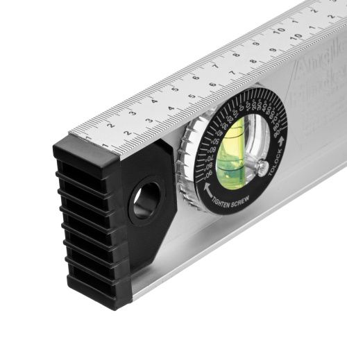 Уровень алюминиевый "Рельс", 600 мм, 3 глазка (1 поворотный) Matrix купить в Москве с доставкой по всей России | ProtosMarket.ru