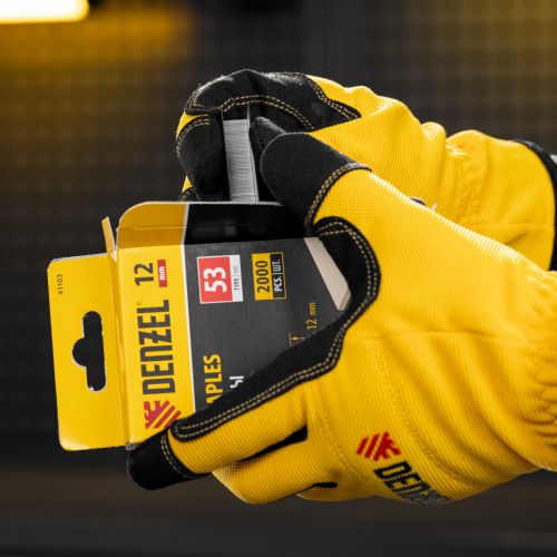 Скобы, 12 мм, для мебельного степлера, тип 53, 2000 шт. Denzel купить в Москве с доставкой по всей России | ProtosMarket.ru