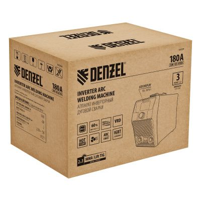Аппарат инвертор. дуговой сварки SDR-185 Ultra, 180 А, ПВ 60% Denzel купить в Москве с доставкой по всей России | ProtosMarket.ru