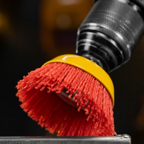 Щетка для дрели, 75 мм, Чашка, со шпилькой, нейлоновая щетина Denzel купить в Москве с доставкой по всей России | ProtosMarket.ru