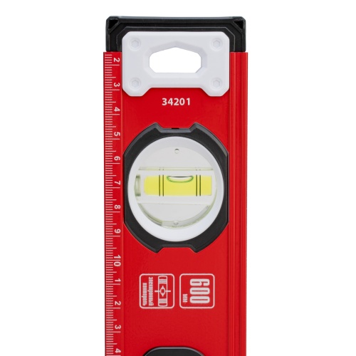 Уровень алюминиевый, фрезерованный, 3 глазка, рукоятки, 600 мм Matrix купить в Москве с доставкой по всей России | ProtosMarket.ru