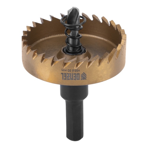 Коронка по металлу HSS, 50 мм, нитридтитановое покрытие Denzel купить в Москве с доставкой по всей России | ProtosMarket.ru