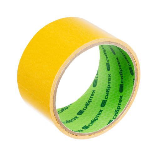 Лента клейкая двусторонняя, 50 мм х 5 м, на полипропиленовой основе Сибртех купить в Москве с доставкой по всей России | ProtosMarket.ru