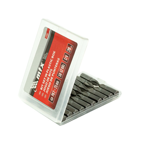 Бита PH2 x 25 мм, сталь 45Х, 20 шт, пластиковый бокс Matrix купить в Москве с доставкой по всей России | ProtosMarket.ru