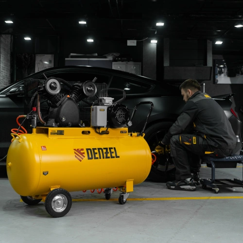 Компрессор воздушный рем. привод BCV 4000-T/200, 4,0 кВт, 200 литров, 690 л/мин Denzel купить в Москве с доставкой по всей России | ProtosMarket.ru