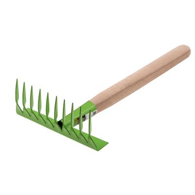 Грабли витые 10 - зубые, 200 х 390 мм, стальные, деревянная рукоятка, Агроном, Сибртех купить в Москве с доставкой по всей России | ProtosMarket.ru