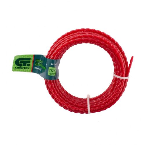 Леска для триммера овальная витая, 3.0 мм х 10 м, Сибртех купить в Москве с доставкой по всей России | ProtosMarket.ru