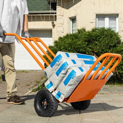 Тележка ручная 2-х колесная, усиленная, г/п 250кг, откидная платформа 530х400мм Сибртех купить в Москве с доставкой по всей России | ProtosMarket.ru