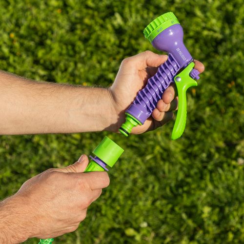 Набор поливочный, шланг 5-15 м, пистолет 7 реж., с быстросъемным соединителем Palisad купить в Москве с доставкой по всей России | ProtosMarket.ru