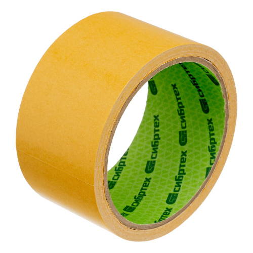 Лента клейкая двусторонняя, 50 мм х 10 м, на полипропиленовой основе Сибртех купить в Москве с доставкой по всей России | ProtosMarket.ru