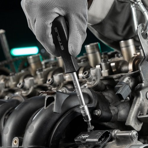 Набор инструментов, 1/2",3/8", 1/4", CrV, пластиковый кейс 142 предмета Stels купить в Москве с доставкой по всей России | ProtosMarket.ru