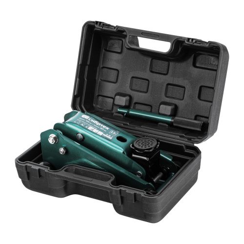 Домкрат гидравлический подкатной, 2,5 т, 148-387 мм, в пласт. кейсе Сибртех купить в Москве с доставкой по всей России | ProtosMarket.ru