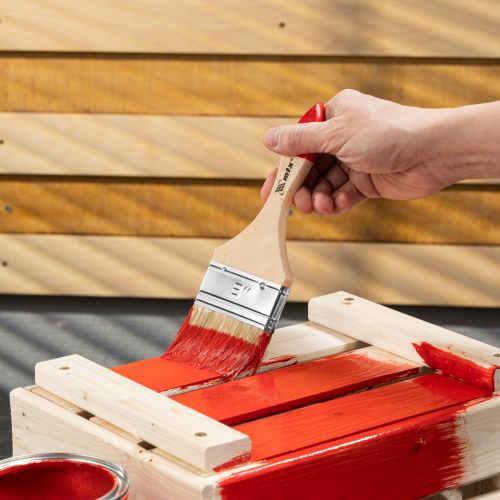 Кисть плоская "Стандарт" 3" (75 мм) натуральная щетина, деревянная ручка MTX купить в Москве с доставкой по всей России | ProtosMarket.ru