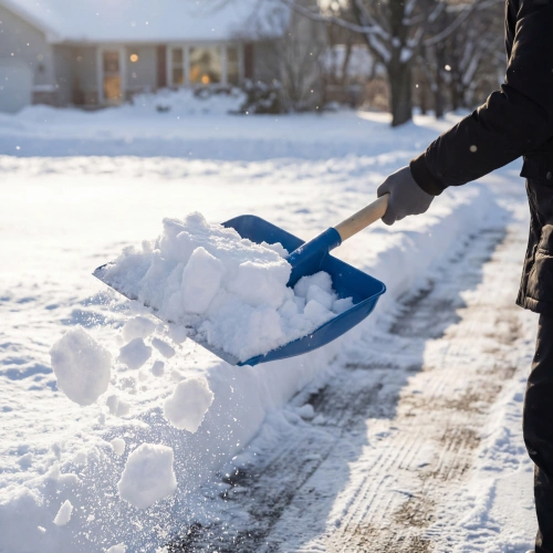 Лопата для уборки снега пластиковая, синяя, 420 х 425 мм, без черенка, Сибртех купить в Москве с доставкой по всей России | ProtosMarket.ru