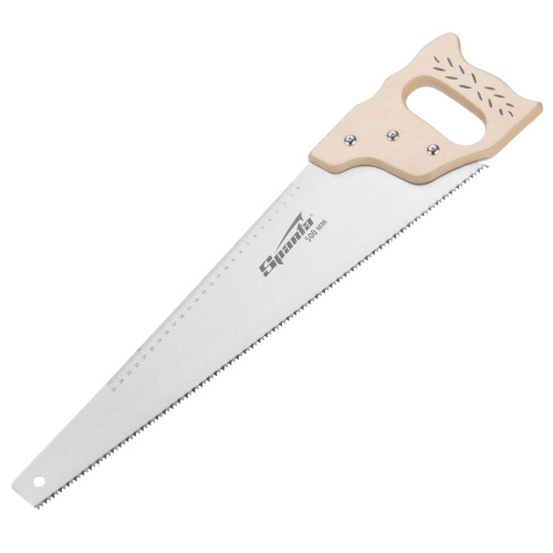 Ножовка по дереву, 400 мм, 7-8 TPI, каленый зуб, линейка, деревянная рукоятка Sparta купить в Москве с доставкой по всей России | ProtosMarket.ru