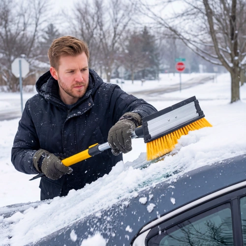 Щетка-сметка для снега со скребком, телескоп, поворотная голова, водосгон, 900-1200 мм Denzel купить в Москве с доставкой по всей России | ProtosMarket.ru