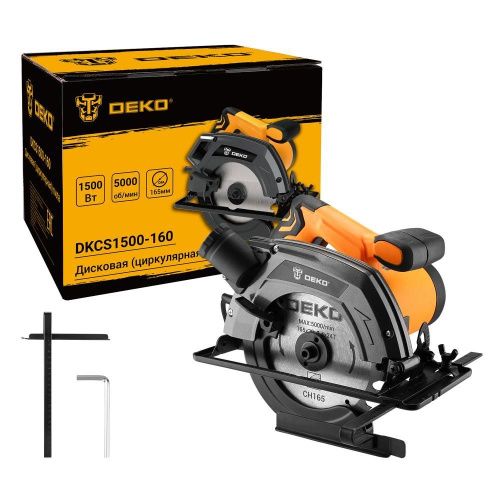 Дисковая (циркулярная) пила DEKO DKCS1500-160 1500Вт, 165мм диск купить в Москве с доставкой по всей России | ProtosMarket.ru