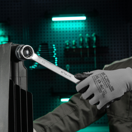 Ключ комбинированный, 25 мм, CrV, матовый хром Stels купить в Москве с доставкой по всей России | ProtosMarket.ru